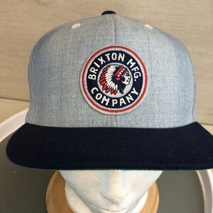 Brixton Mfg. Company Denim Look Blue with Embroidered Patch Adult Adjustable